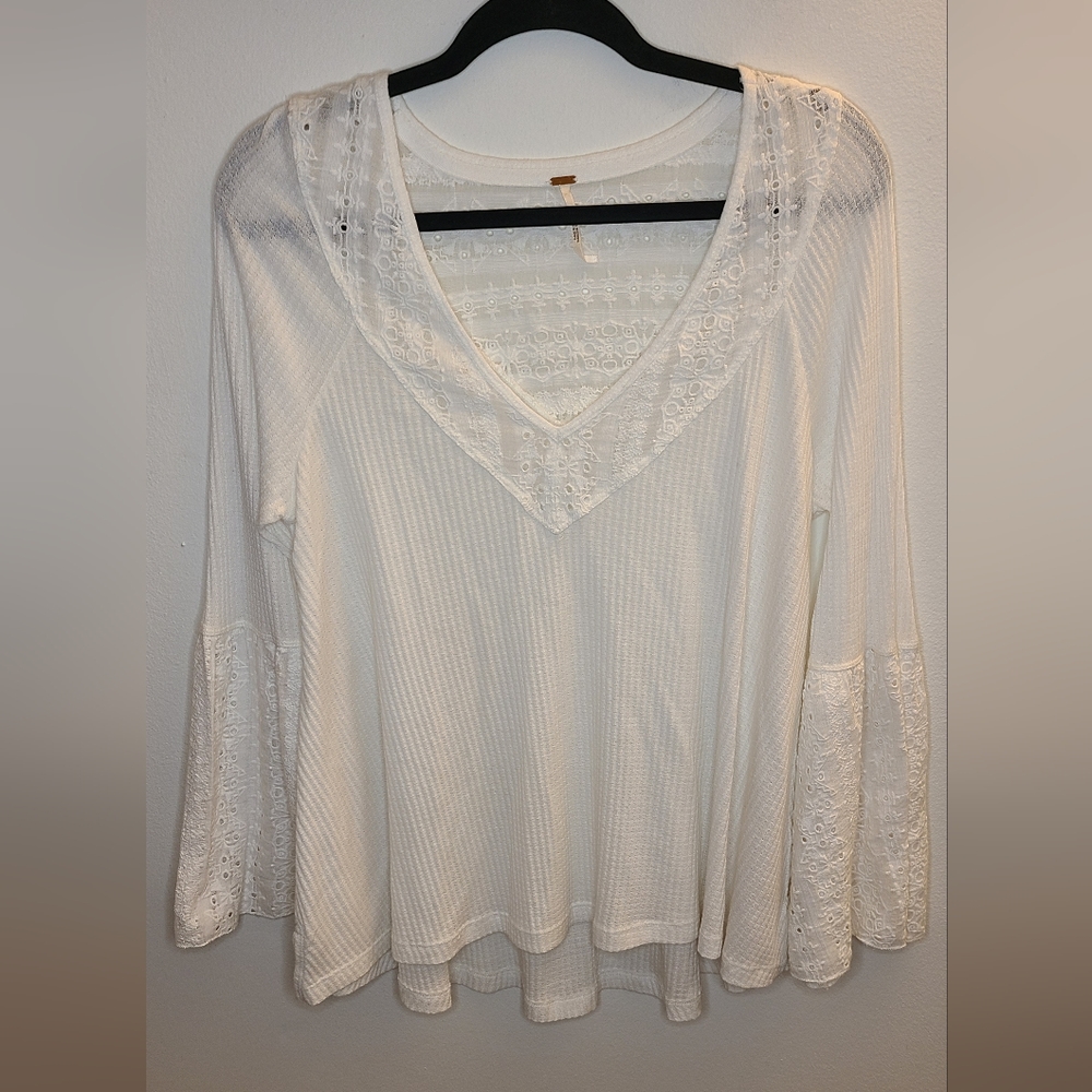 Free People Perisian Night - White Tunic Top